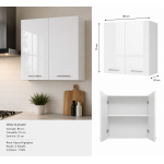 Mutfak Dolabı Üst Modül Highgloss Parlak Kapak/Mdflam Gövde (80x30x75 cm) Mutfak Dolabı Üst Modül Highgloss Parlak Kapak/Mdflam Gövde (80x30x75 cm)