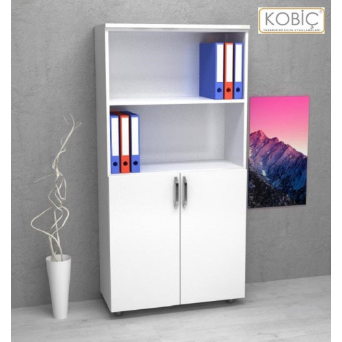 Kobiç Kilitli Yarım Kapak Mdflam Dolap 70x35x150 Cm Beyaz Kobiç Kilitli Yarım Kapak Mdflam Dolap 70x35x150 Cm Beyaz