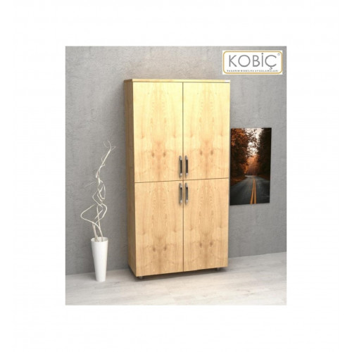 Kobiç Dosya Dolabı Tam Kapak 80x35x150 Cm Meşe Kobiç Dosya Dolabı Tam Kapak 80x35x150 Cm Meşe