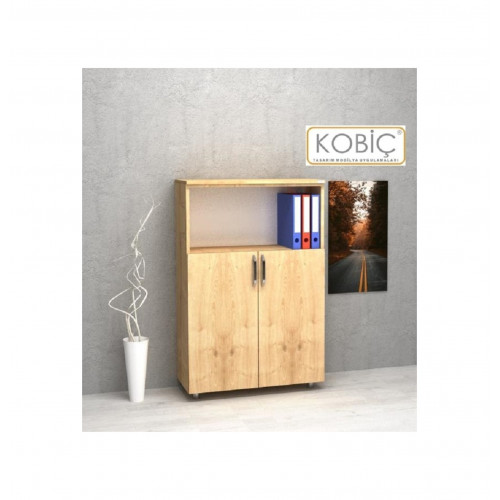 Kobiç Dosya Dolabı Yarım Kapak 80x35x115 Cm Meşe Kobiç Dosya Dolabı Yarım Kapak 80x35x115 Cm Meşe