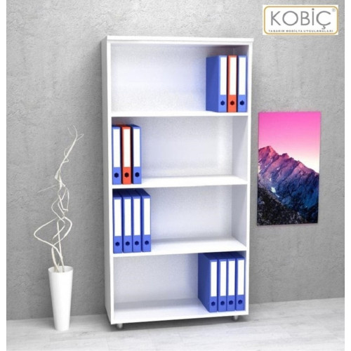 Kobiç Raflı Mdflam Dolap 70x35x150cm Beyaz Kobiç Raflı Mdflam Dolap 70x35x150cm Beyaz