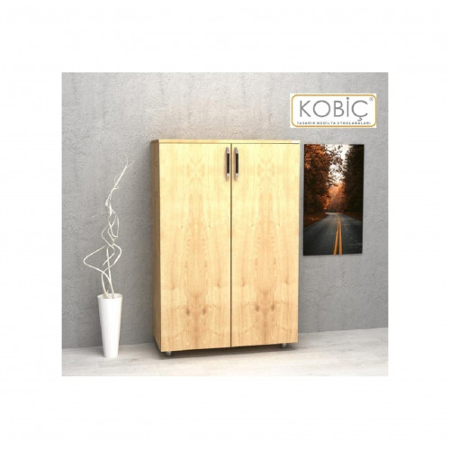 Kobiç Dosya Dolabı Tam Kapak 80x35x115 Cm Meşe Kobiç Dosya Dolabı Tam Kapak 80x35x115 Cm Meşe