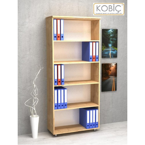 KOBİÇ DOSYA DOLABI AÇIK RAFLI 70X35X185 CM (MEŞE)