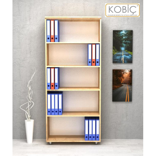KOBİÇ DOSYA DOLABI AÇIK RAFLI 80X35X185 CM (MEŞE)